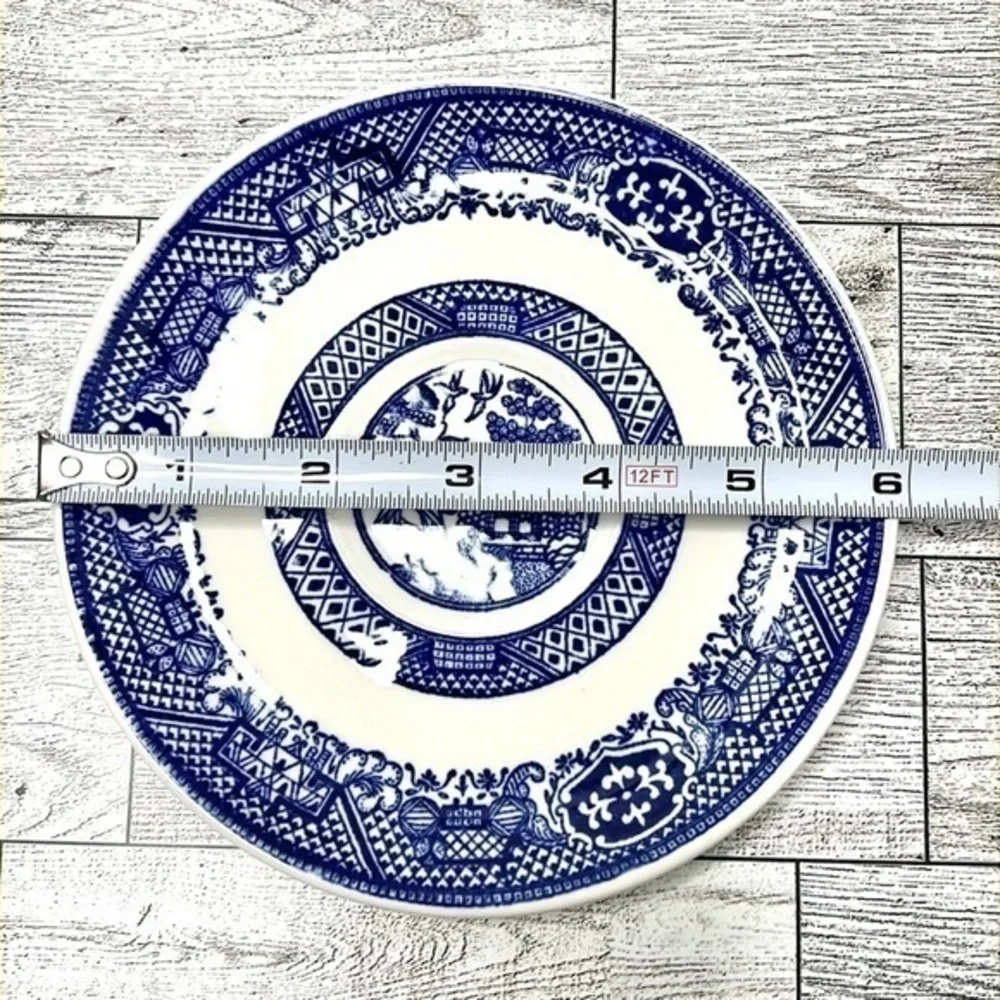 Vintage Blue Willow 6” Plate Set of 4